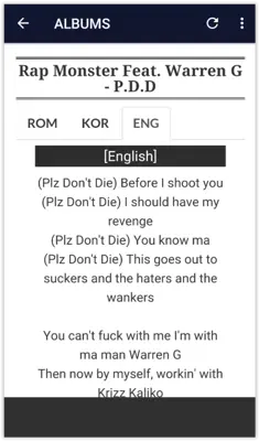 BTS Lyrics (Offline) android App screenshot 0