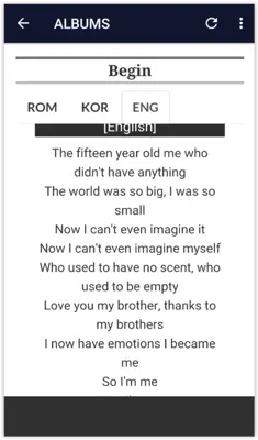 BTS Lyrics (Offline) android App screenshot 1