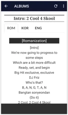 BTS Lyrics (Offline) android App screenshot 2