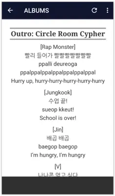 BTS Lyrics (Offline) android App screenshot 4